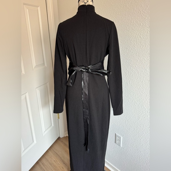 Fashion Nova Black Always Dramatic Maxi Dress - Black Large - Picture 3 of 6